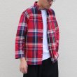 画像12: 【価格改定/RE PRICE】マドラス大判チェックスタンドスモールカラー シャツジャケット【MADE IN JAPAN】『日本製』/ Upscape Audience (12)
