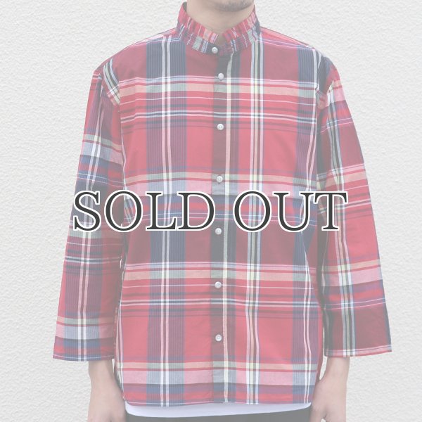 画像13: 【価格改定/RE PRICE】マドラス大判チェックスタンドスモールカラー シャツジャケット【MADE IN JAPAN】『日本製』/ Upscape Audience (13)