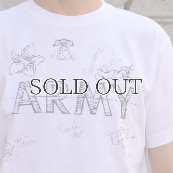 画像11: RIDING HIGH×EGG SNDWCH LABEL/ HANDWRITING STYLE PRINT TEE(ARMY) (11)