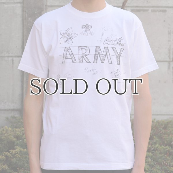 画像6: RIDING HIGH×EGG SNDWCH LABEL/ HANDWRITING STYLE PRINT TEE(ARMY) (6)