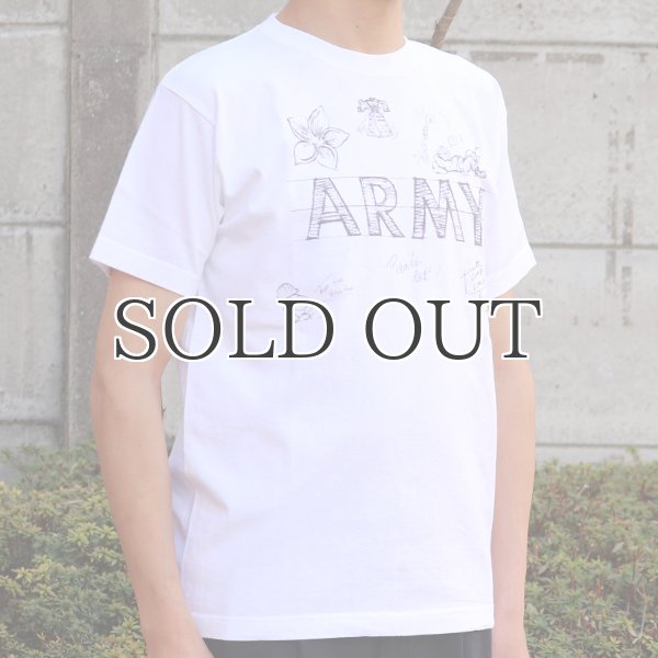 画像10: RIDING HIGH×EGG SNDWCH LABEL/ HANDWRITING STYLE PRINT TEE(ARMY) (10)