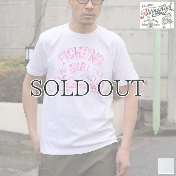 画像1: 【RE PRICE/価格改定】RIDING HIGH×EGG SNDWCH LABEL/ HANDWRITING STYLE PRINT TEE（FIGHTING） (1)