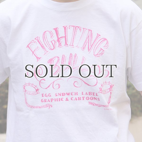 画像6: 【RE PRICE/価格改定】RIDING HIGH×EGG SNDWCH LABEL/ HANDWRITING STYLE PRINT TEE（FIGHTING） (6)