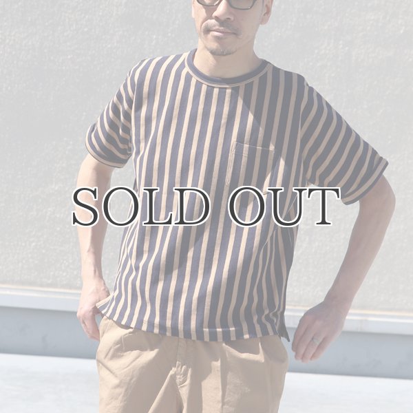 画像9: Basque 10オンス ( バスク天竺 )無地&ボーダービッグポケT【MADE IN JAPAN】『日本製』/ Upscape Audience (9)