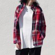 画像2: 【価格改定/RE PRICE】マドラス大判チェックスタンドスモールカラー シャツジャケット【MADE IN JAPAN】『日本製』/ Upscape Audience (2)