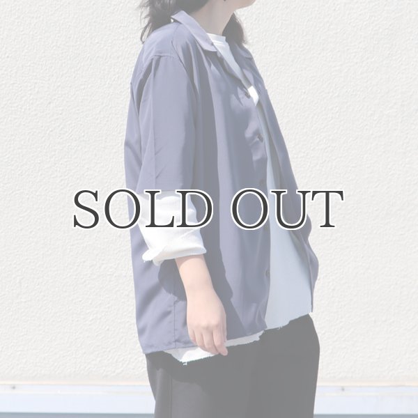 画像5: レーヨンライク ピーチファイユ オープンカラー ルーズフィットシャツ［Lady's］【MADE IN JAPAN】『日本製』/ Upscape Audience (5)