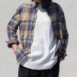 画像5: タイプライター 大判チェック ルーズFIT 裏前立 レギュラーカラー L/Sシャツ［Lady's］【MADE IN JAPAN】『日本製』/ Upscape Audience (5)