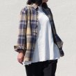 画像6: タイプライター 大判チェック ルーズFIT 裏前立 レギュラーカラー L/Sシャツ［Lady's］【MADE IN JAPAN】『日本製』/ Upscape Audience (6)