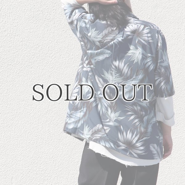 画像9: コットンレーヨン ヴィンテージボタニカル柄  オープンカラー ルーズフィットシャツ［Lady's］【MADE IN JAPAN】『日本製』/ Upscape Audience (9)