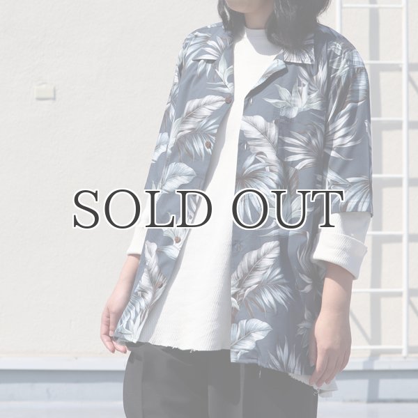 画像8: コットンレーヨン ヴィンテージボタニカル柄  オープンカラー ルーズフィットシャツ［Lady's］【MADE IN JAPAN】『日本製』/ Upscape Audience (8)