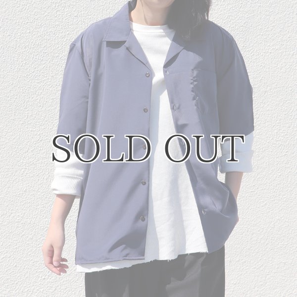 画像3: レーヨンライク ピーチファイユ オープンカラー ルーズフィットシャツ［Lady's］【MADE IN JAPAN】『日本製』/ Upscape Audience (3)