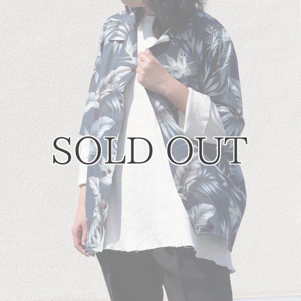 画像7: コットンレーヨン ヴィンテージボタニカル柄  オープンカラー ルーズフィットシャツ［Lady's］【MADE IN JAPAN】『日本製』/ Upscape Audience (7)