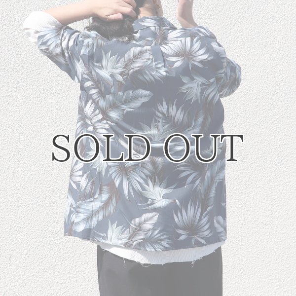 画像6: コットンレーヨン ヴィンテージボタニカル柄  オープンカラー ルーズフィットシャツ［Lady's］【MADE IN JAPAN】『日本製』/ Upscape Audience (6)