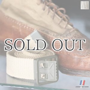 画像: DEAD STOCK/FRENCH OPEN BUCKLE CANVAS BELT (フランス陸軍 オープンバックル キャンバスペルト）