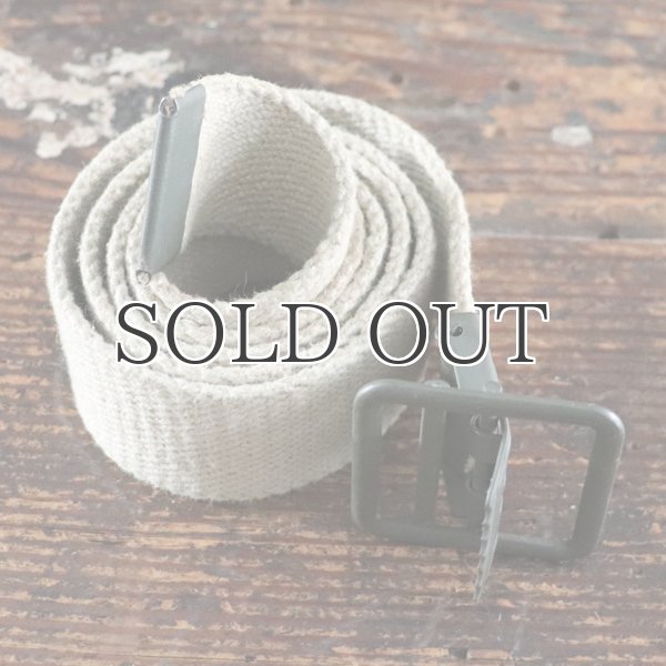 画像2: DEAD STOCK/FRENCH OPEN BUCKLE CANVAS BELT (フランス陸軍 オープンバックル キャンバスペルト） (2)