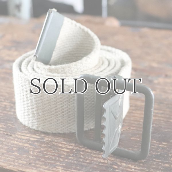 画像3: DEAD STOCK/FRENCH OPEN BUCKLE CANVAS BELT (フランス陸軍 オープンバックル キャンバスペルト） (3)