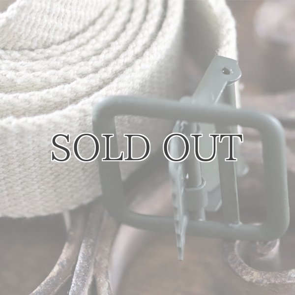 画像4: DEAD STOCK/FRENCH OPEN BUCKLE CANVAS BELT (フランス陸軍 オープンバックル キャンバスペルト) (4)