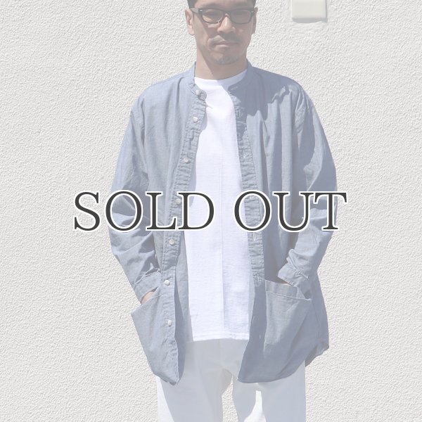 画像6: ミラクルコットンダンガリー  バンドカラーツール ポケシャツ『日本製』Upscape Audience (6)