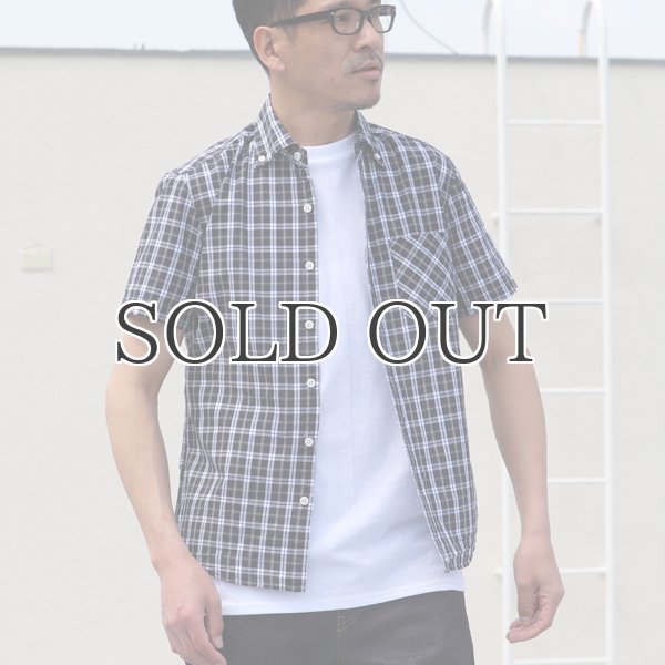 画像5: ワイドスプレッドボタンダウンカラー半袖シャツ【MADE IN JAPAN】『日本製』/ Upscape Audience (5)