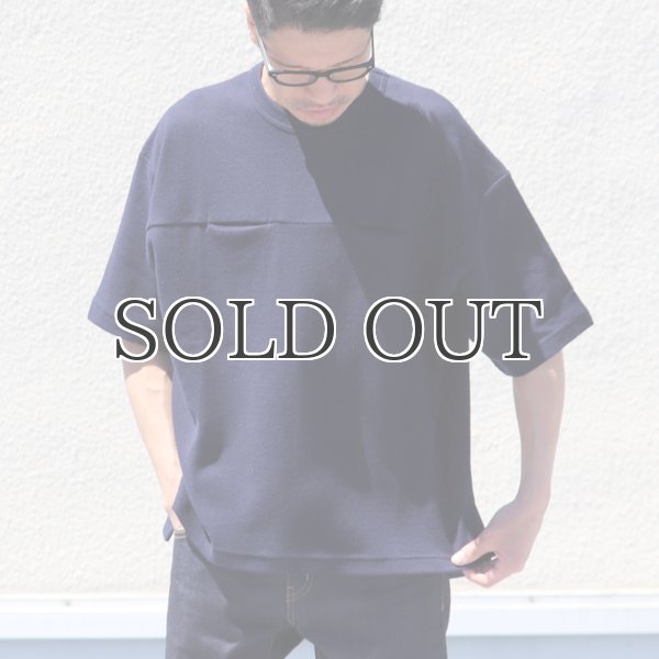 画像2: コットン サマーニット シームポケット付 ビッグTシャツ【MADE IN JAPAN】『日本製』 / Upscape Audience (2)