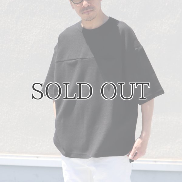 画像4: コットン サマーニット シームポケット付 ビッグTシャツ【MADE IN JAPAN】『日本製』 / Upscape Audience (4)