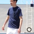 画像1: コーマ天竺 グラスポケ付 オーバーラップネック 半袖Tシャツ【MADE IN JAPAN】『日本製』/ Upscape Audience  (1)