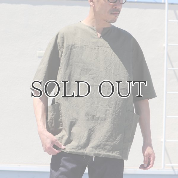 画像4: ミラクルコットンダンガリー  ツールポケ キーネック ビッグTシャツ『日本製』Upscape Audience (4)