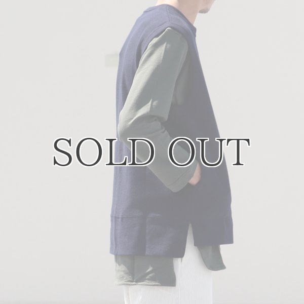 画像7: コットン サマーニット スリットポケット付 ニットベスト【MADE IN JAPAN】『日本製』 / Upscape Audience (7)