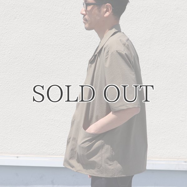 画像3: SOLOTEX（ソロテックス）DRY サッカーギンガム　オープンカラー　ハーフスリーブシャツ【MADE IN JAPAN】『日本製』/ Upscape Audience (3)