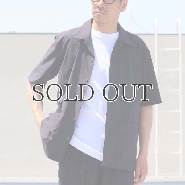 画像3: SOLOTEX（ソロテックス）DRY サッカーギンガム　オープンカラー　ハーフスリーブシャツ【MADE IN JAPAN】『日本製』/ Upscape Audience (3)