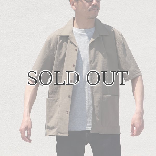 画像7: SOLOTEX（ソロテックス）DRY サッカーギンガム　オープンカラー　ハーフスリーブシャツ【MADE IN JAPAN】『日本製』/ Upscape Audience (7)