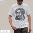 画像1: 16/1吊編天竺 Beethoven プリント 半袖 Tee【MADE IN TOKYO】『東京製』/ Upscape Audience (1)