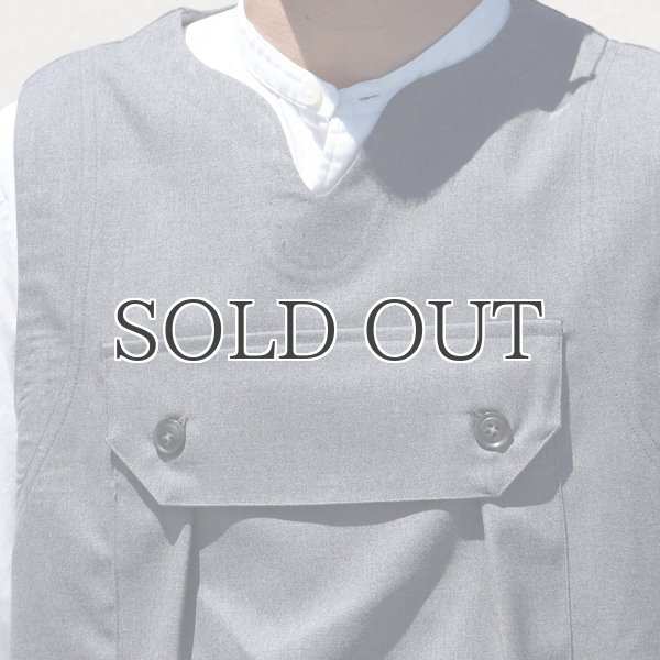 画像17: ギャバジンストレッチ ビッグポケットベスト【MADE IN JAPAN】『日本製』 / Upscape Audience (17)