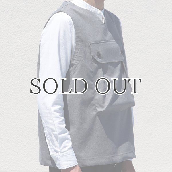画像16: ギャバジンストレッチ ビッグポケットベスト【MADE IN JAPAN】『日本製』 / Upscape Audience (16)