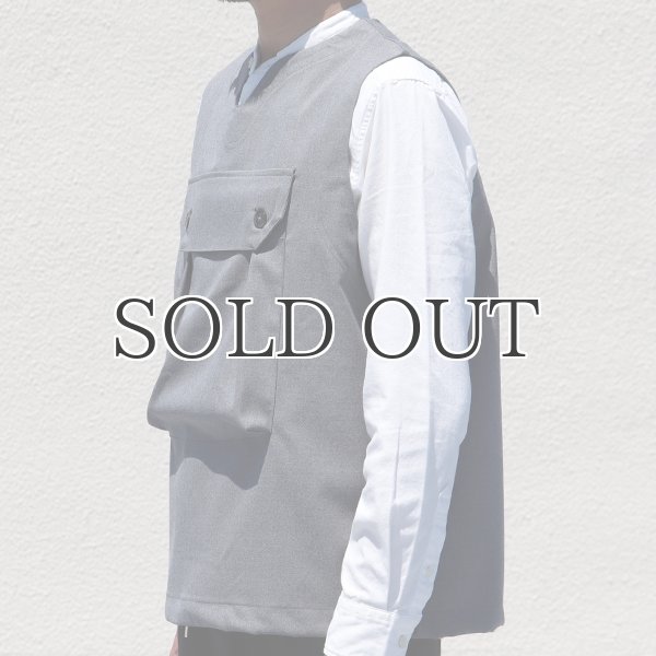 画像13: ギャバジンストレッチ ビッグポケットベスト【MADE IN JAPAN】『日本製』 / Upscape Audience (13)