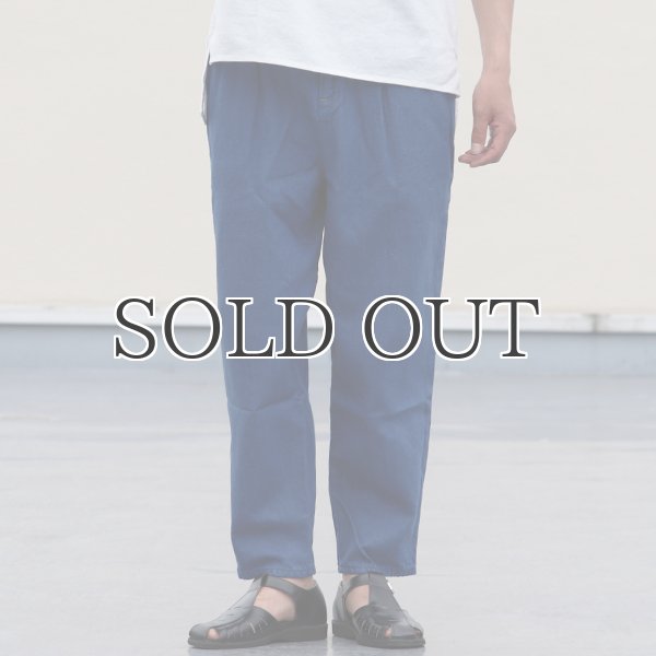 画像3: 【RE PRICE/価格改定】麻混デニムワイド2タックアンクルパンツ【MADE IN JAPAN】『日本製』 / Upscape Audience (3)