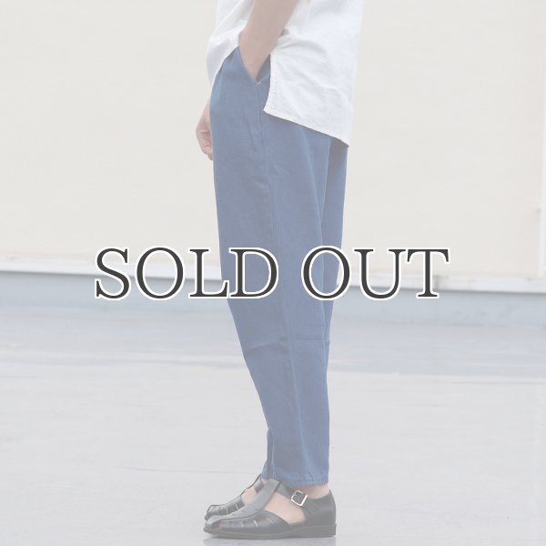 画像5: 【RE PRICE/価格改定】麻混デニムワイド2タックアンクルパンツ【MADE IN JAPAN】『日本製』 / Upscape Audience (5)