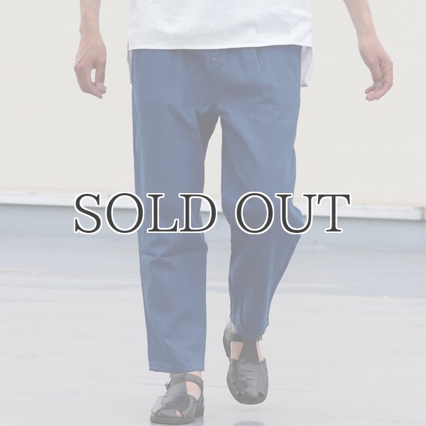 画像2: 【RE PRICE/価格改定】麻混デニムワイド2タックアンクルパンツ【MADE IN JAPAN】『日本製』 / Upscape Audience (2)