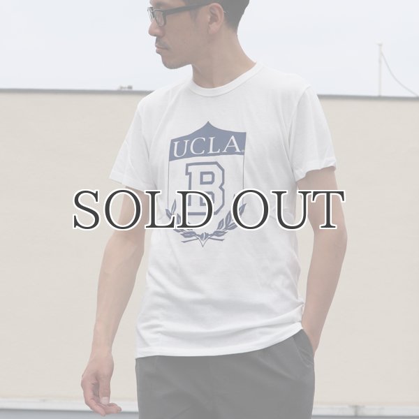 画像9: UCLA"UCLA B"エンブレム三素材混カレッジプリント半袖クルーネックTシャツ / Audience (9)