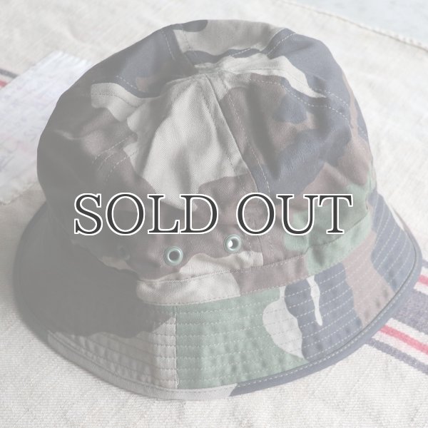 画像11: DEAD STOCK / FRENCH ARMY BUSH HAT(フランス軍 ブッシュハット)/ウッドランドカモ (11)