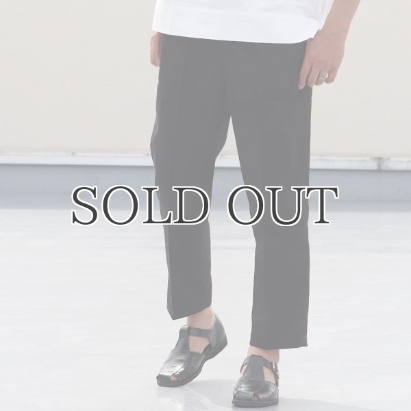 画像4: ギャバジンストレッチワイドテーパードイージーパンツ【MADE IN JAPAN】『日本製』/ Upscape Audience (4)