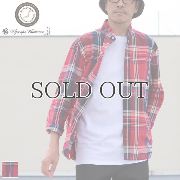 画像1: 【価格改定/RE PRICE】マドラス大判チェックスタンドスモールカラー シャツジャケット【MADE IN JAPAN】『日本製』/ Upscape Audience (1)