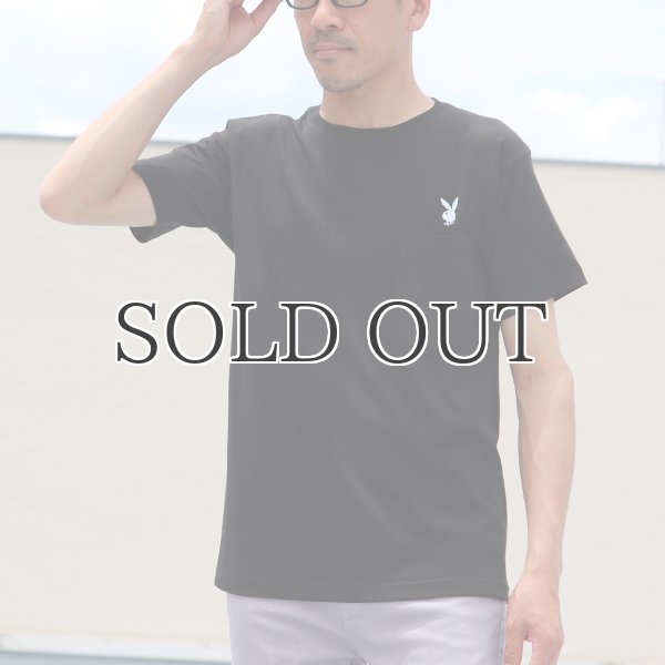 画像4: PLAY BOY”ラビットヘッド”刺繍ポケット付きTEE【Audience】 (4)