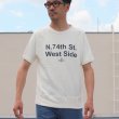 画像11: ソフトエアー裏毛"N.74th St. West Side"プリントラグラン半袖スウェットシャツ【MADE IN JAPAN】『日本製』/ Upscape Audience (11)