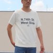 画像10: ソフトエアー裏毛"N.74th St. West Side"プリントラグラン半袖スウェットシャツ【MADE IN JAPAN】『日本製』/ Upscape Audience (10)