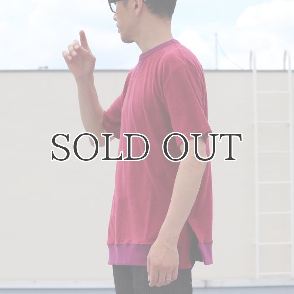 画像4: コットンパイル ガゼットスウェットオーバーサイズ サイドスリット S/S Tee【MADE IN JAPAN】『日本製』/ Upscape Audience (4)