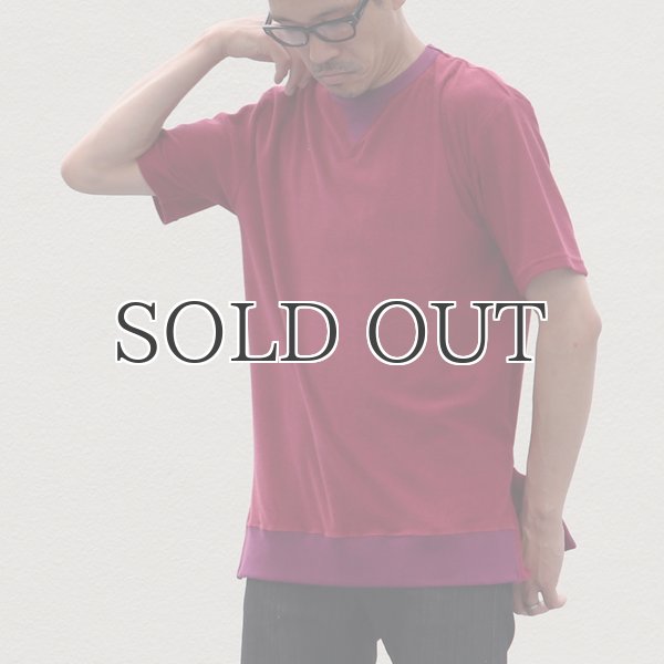 画像2: コットンパイル ガゼットスウェットオーバーサイズ サイドスリット S/S Tee【MADE IN JAPAN】『日本製』/ Upscape Audience (2)