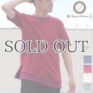 画像: コットンパイル ガゼットスウェットオーバーサイズ サイドスリット S/S Tee【MADE IN JAPAN】『日本製』/ Upscape Audience