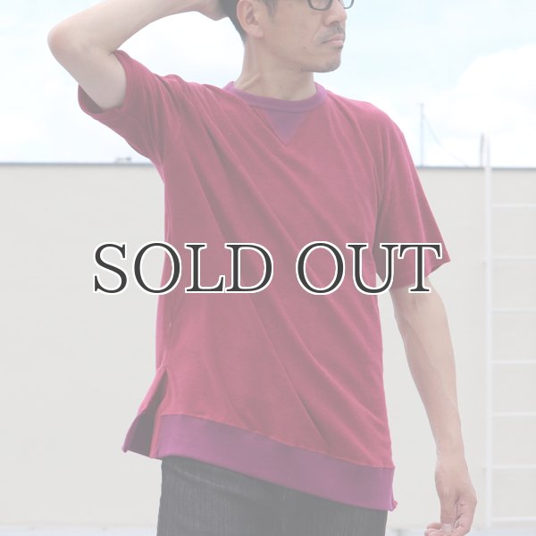 画像3: コットンパイル ガゼットスウェットオーバーサイズ サイドスリット S/S Tee【MADE IN JAPAN】『日本製』/ Upscape Audience (3)