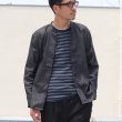 画像11: 麻混デニムマオカラー９分袖 ライト_Jacket【MADE IN JAPAN】『日本製』/ Upscape Audience (11)